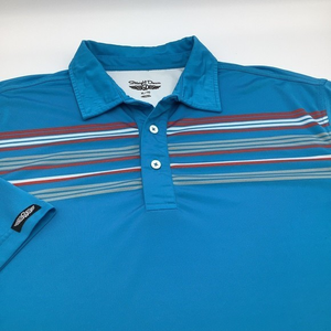 Straight Down Mens‎ Short Sleeve Golf Polo Blue Size XL